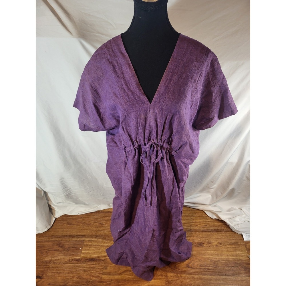 Shirin Guild Purple 100% Linen Dress